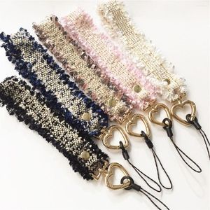 Keychains 1 PC Fashion Trinket Mobiele telefoon Lanyard Anti-Lost Badges Cell Rope Key Ring Sling Neckband Keychain Kerstcadeaus