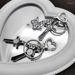 Porte-clés 1 pcs gothique jésus christianisme accessoire voiture porte-clés chaîne de bijoux à la main pour hommes femmes goutte