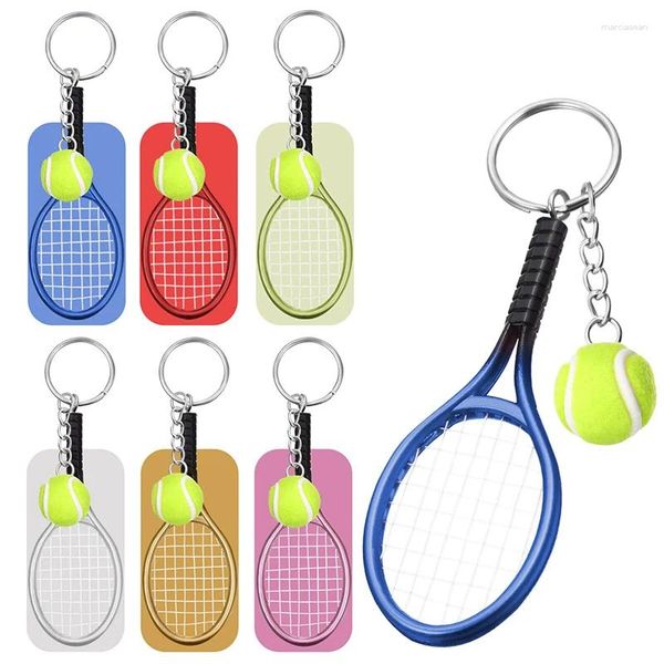 Keychains 1 morceau de chaîne de clés de pavage de raquette de raquette de sports de sports pour hommes portefeuille