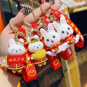 Porte-clés 1 Pièce De Vêtement Traditionnel Chinois Mignon Zodiac Poilu Voiture Pendentif Sac Charme Petit Cadeau