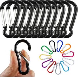 Keychains 10/20 PCS Mini Carabiners Alloy Spring Carabiner Snap Hooks Clip Keychain Outdoor Camping Hiking D-ring gespen