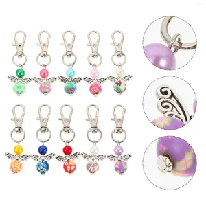 Llaveros 10 PCS Baby Presents Guardian Angel Llavero Colgante Anillo de regalo ABS Bolsa Adorno Novia