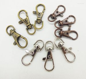 Porte-clés 1000pcs / lot sans nickel 38mm clips pivotants plaqués argent fermoirs fermoirs de homard pour lanières porte-clés