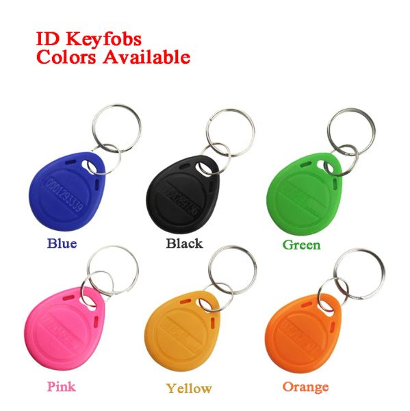 Keychains 100pcs id keychain keyfobs tag tag tk4100 125KHz interom clé