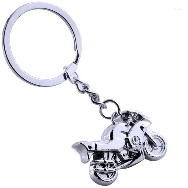 Keychains 100pcs/lote 2023 motocicletas metálicas de llave de aleación de zinc creativo