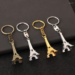 Sleutelhangers 10 stks Creatieve Metalen Ijzer Ambachten Eiffeltoren Model Sleutelhangers Voor Vriend Vrouwen Mannen Gift Sieraden