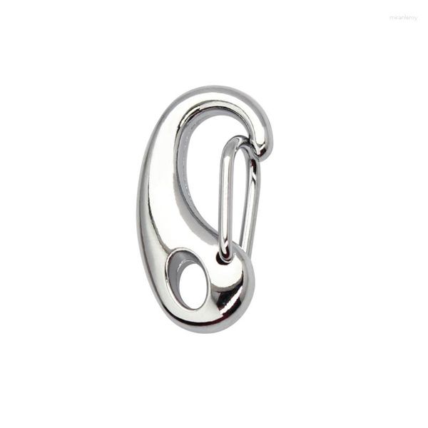 Porte-clés 10 pièces/lot 21x11mm, alliage de couleur argent, pince à homard faite à la main