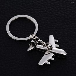 Porte-clés 10 pcs métal avion porte-clés charme avion voiture clé porte-anneau alliage porte-clés pour clés sac porte-clés créatif bijoux cadeau J035