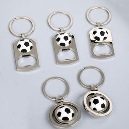 Sleutelhangers 10 stuks metalen flesopener voetbal sleutelhanger openers sleutel Chian sleutelhangers