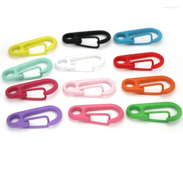 Llaveros 10 unids Metal Llavero Anillo Clip Haciendo Accesorios Durable Escalada Botón Sostiene Llavero Perro Gancho Suministros Material