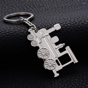 Porte-clés 10 pièces nouveauté bibelot cadeau mode Locomotive voiture porte-clés en alliage porte-clés créatif charme métal porte-clés porte-clés Souvenirs J052