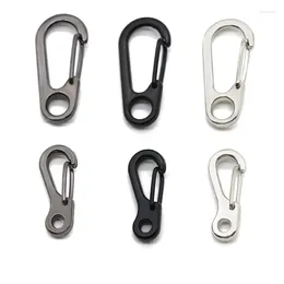 Llaveros 10 unids/pack Metal negro 8 en forma de llavero anillos de alta calidad cierres cadenas de gancho para joyería DIY haciendo hallazgos al por mayor