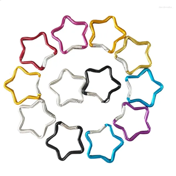 Porte-clés 10pcs bouteille d'eau suspendue boucle mousqueton accessoires de voyage étoile à cinq branches