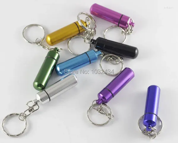 Keychains 1200 PCS / lots PCS DIY ALIMPROPINANT ALUMINUM BOX CONTENURE CONTERNET CACHED CACHE