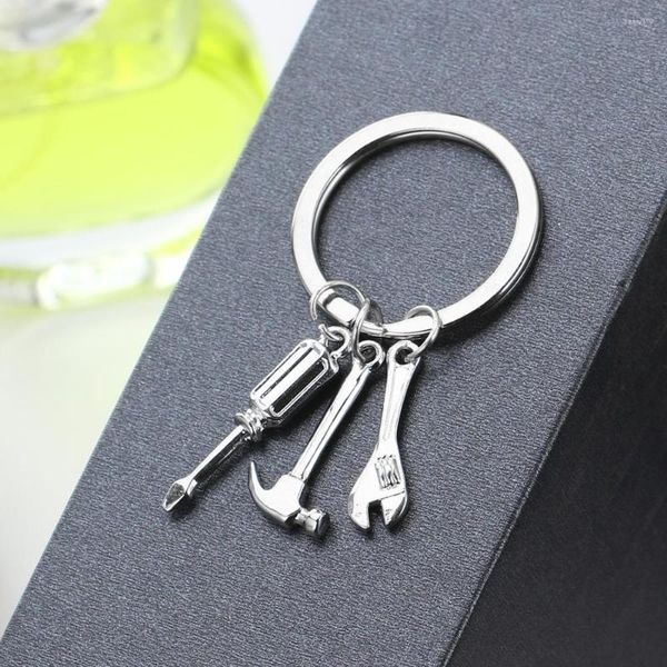 Porte-clés 12PC gros porte-clés marteau clé clé modèle pendentif chaîne porte-clés porte-clés cadeau pour famille ami papa bijoux