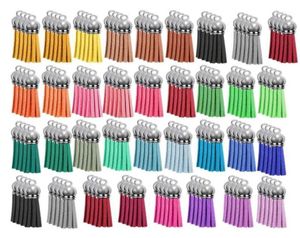 Sleutelhangers 140 stuks kwast sleutelhanger bulk set voor DIY lederen hangers acryl sieraden accessoires16242226