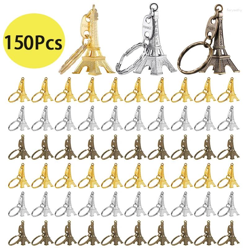 Keychains 150Pcs Keyring Eiffel Tower Key Chain Keychain Pendant Decorations