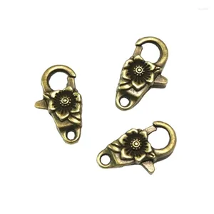 Porte-clés 15pcs 24 13 8mm Charms Fermoir à homard Antique Bronze Plaqué en alliage de zinc Porte-clés DIY Bijoux Résultats