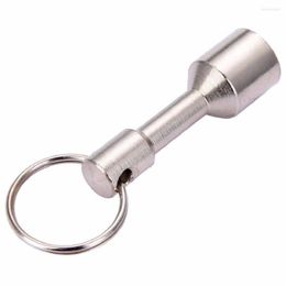 Keychains 1 pc 12mm Super Strong Strong Silver Metal Magnet Keychain Split Ring Pocket Beoeting Hangende houder Outdoor Tool Magnetic DIY -materialen