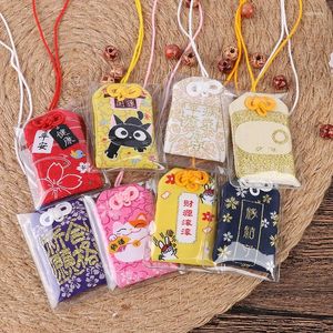 Sleutelhangers 1 PC Klassieke Japanse Gebed Keizerlijke Amulet Omamori Fortuin Succes WorkGod Of Wealth Maneki Neko Acdemic Kid Gift Hanger