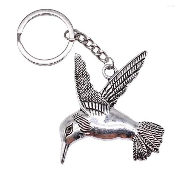 Keychains 1pcs Bird Key Soporter Materiales Herramientas de joyería Tamaño del anillo 28 mm