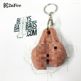 Porte-clés 1PCS Tricky Egg Keychain Creative Funny Spoof Gadgets Toy Keyring Porte-clés Sac Pendentif