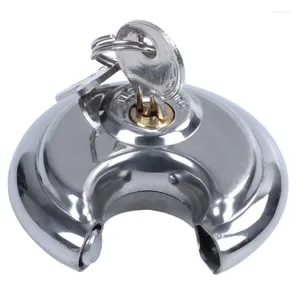 Keychains 1x candares de servicio pesado de 70 mm redondo de disco circular con 1 teclas
