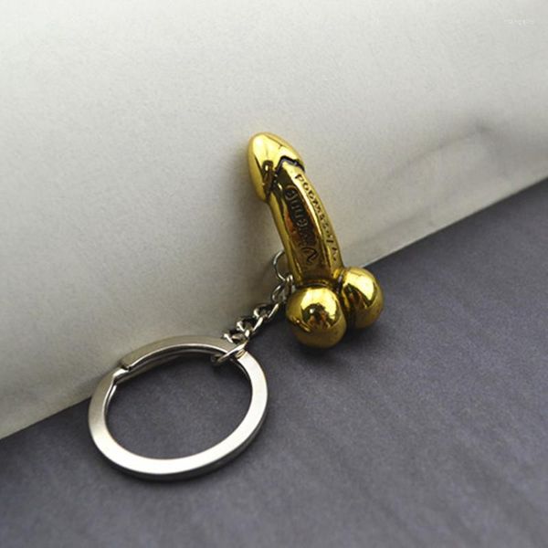 Porte-clés 2 couleurs pénis mode alliage porte-clés bijoux décoration mariage Couples série présente anneau