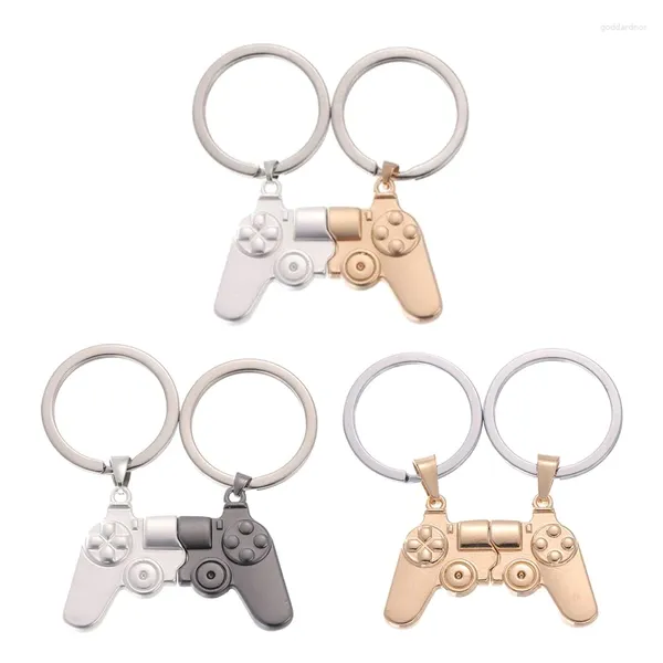 Keychains 2 PCS Combinantes pareja de par pares jugadores Controlador de juego Magnet para novia Valentine's Day Gaming Gift