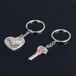 Porte-clés 2023 idées cadeaux de mariage petit peu d'amour serrure Couple porte-clés amoureux porte-clés ami mode cadeaux bijoux