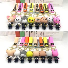 Sleutelhangers 2024 SKZOO Speciale Straat Kinderen Sleutelhanger Voor Vrouwen Man 3D Pop Hanger Leeknow Hyunjin kinderen Schooltas