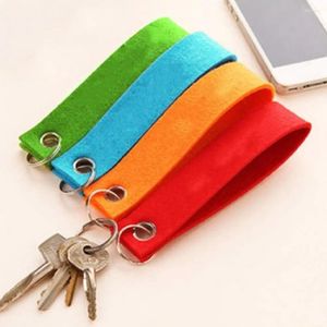 Porte-clés 20pcs feutre porte-clés avec anneau d'étiquette vierge bricolage décoration artisanat fob porte-clés sac à dos sac à main accessoires