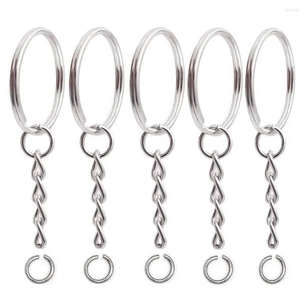 Keychains 20pcs Sonneurs de chaîne de clés Joueur en métal Vierge porte-clés avec anneau de saut pour pendentif support de clés de bricolage