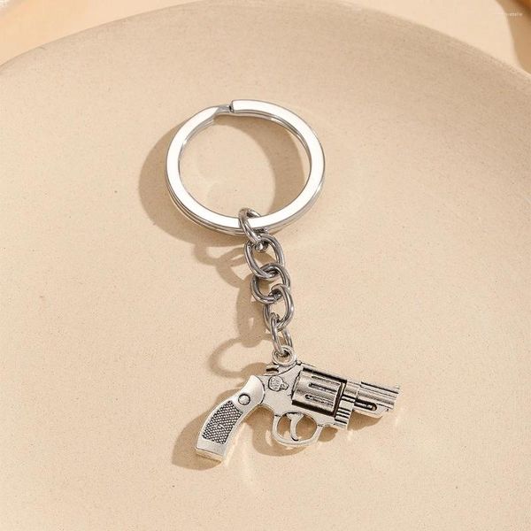 Porte-clés 20pcs Revolver Gun Charm Porte-clés