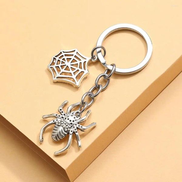 Porte-clés 20pcs Spider Cobweb Charm Porte-clés