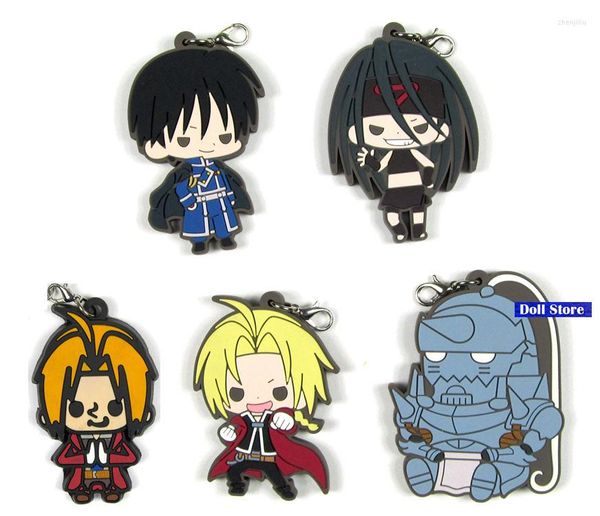 Keychains 2108 Arrivée Fullmetal Alchemist Anime Japonais Figure d'anime Charmes de téléphone mobile / chaîne de clés / sangle D187