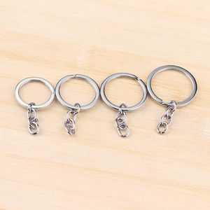 Keychains 25mm metalen sleutelhanger Rhodium Plated Ally Key Kains eenvoudige ring