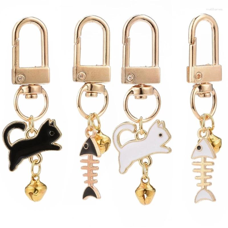 Porte-clés 2pcs et fishbones porte-clés élégant porte-clés en métal unisexe couple porte-clés