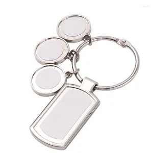 Keychains 35 Panelen PO Frame Hangers Keychain Sublimatie Blanco Keyring Key Chains voor DIY Printing Logo Custom Creative Cadeau