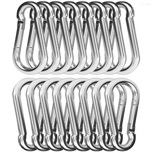 Sleutelhangers 30PCS 4Inch Zware Lente Karabijnhaak Karabijnhaak M8 3/8Inch Clip Voor Schommel Hangmat gym Outdoor