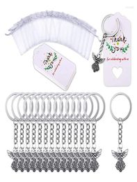 Sleutelhangers 30 Stuks Engel Sleutelhanger Gunst Hanger Doopcadeau Sleutelhanger Met Dank U Kraft Tas Voor Kinderen4867041