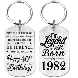 Keychains 30th/ 50th/ 70th/ 60th/ 80th Birthday Gifts for Men Women Hem Her Happy Personalise Keychain
