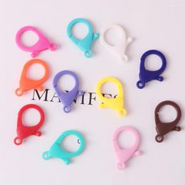 Keychains 35 mm plastic kreeft sluit lichtgewicht kleurrijke sleutelhanger hanger clip hangend ornament snap hook diy accessoires lb miri22