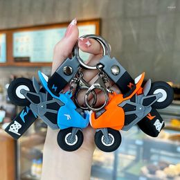 Keychains 3D PVC Motorfiets hanger Keychain voor mannen Women Fashion Car Bag Key Chains Keyring Accessoires Trinket Llavero