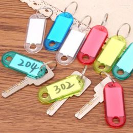 Porte-clés 40 pièces étiquettes porte-clés mignon porte-clés nom de famille enfants présents porte-clés sac charme familles membre chaîne