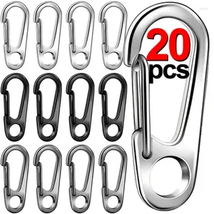 Keychains 5/20 stcs Lobster Clasp Buckle Keychian Mini Carabiners Outdoor Camping Hiking Buckles Alloy Spring Snap Hook Key Holder Tool Clip