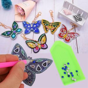 Porte-clés 5 Pcs DIY Porte-clés Porte-clés Suspendus Porte-clés Clés Strass Pendentif Strass Chaîne