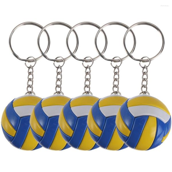 Llaveros 5 PCS Voleibol Llavero Decorativo Niños Colgando Equipo PU Deportes Infantiles