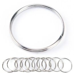 Keychains 50 100pcs Keyring Split Ring 25mm Keychain Rings Argolas Para Chaveiro Accessories For Key Porte Cle Parts 226d