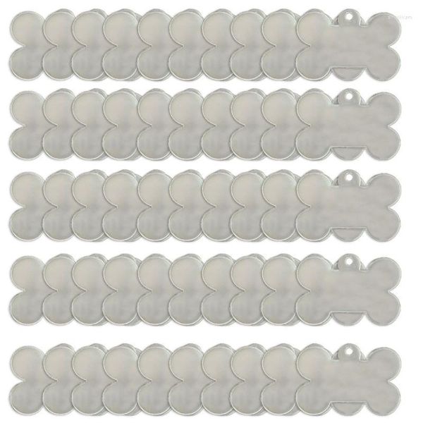 Porte-clés 50 pièces en acrylique transparent porte-clés pendentif étiquettes transparentes pour projets de bricolage Smal22